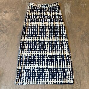 Chico's Side Slit Tie Dye Cocktail Coastal Maxi Skirt Size 0